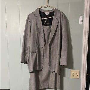 Michele Black and White Blazer Professional Suit